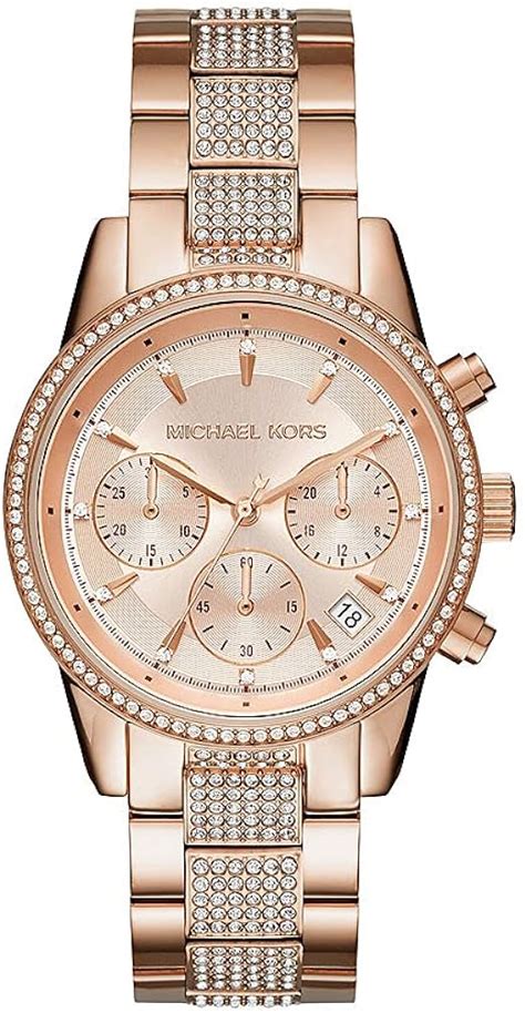 michael kors chronograph mk 6598|Michael Kors Women's Watch Ritz, 37 mm case Size, Quartz .